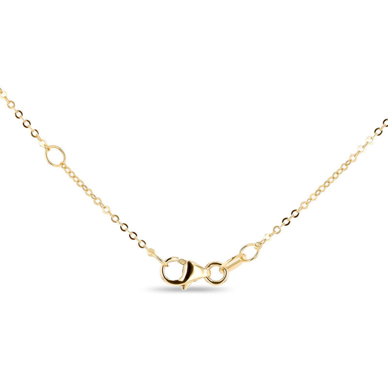 Gargantilla Coraz&oacute;n Bicolor 10k Con Zirconias (... image number null