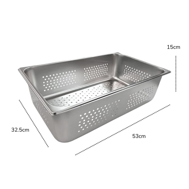 Inserto Perforado De Acero Inoxidable De 1/1 De... image number null