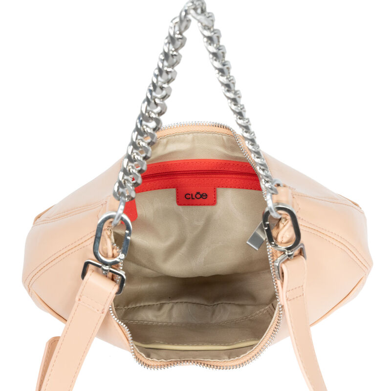 Bolsa Hobo Chica Cadena Chunky Color Nude image number null