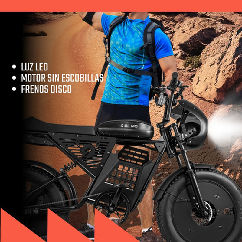 Bicicleta Eléctrica Rocket 7 Vel Montaña 52km/h... image number null