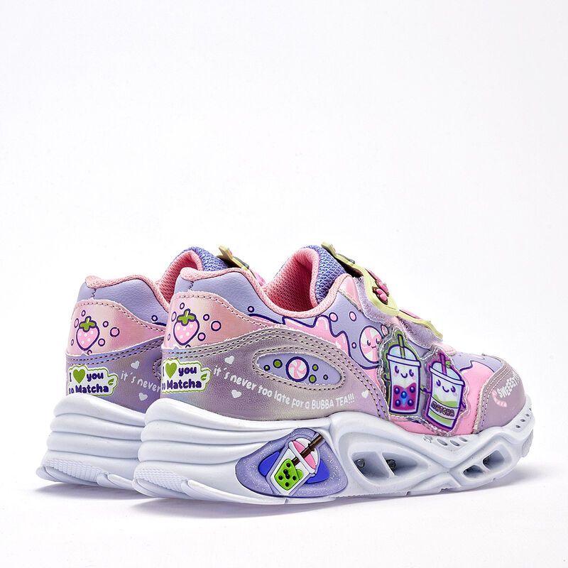 On Kids tenis con luces para BEB&Eacute; lila multicol... image number null