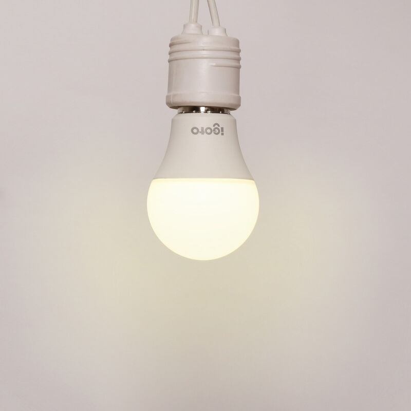 Paquete De 10 Focos Led A55 Multivoltaje E27 5w... image number null