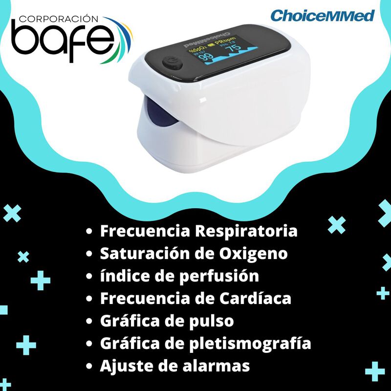 Ox&iacute;metro Digital de Pulso ChoiceMMed Adulto-Ped... image number null