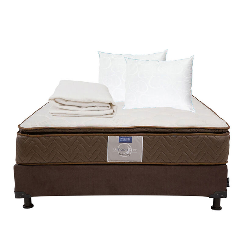 Colch&oacute;n Queen Size Restonic Nautilus + Box Dica... image number null