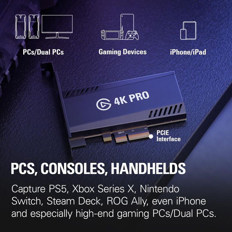Tarjeta De Captura Elgato 4k Pro 8k60 Passthrou... image number null