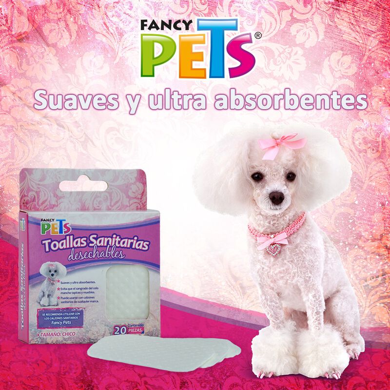 Fancy Pets Toallas Sanitarias Desechables para ... image number null