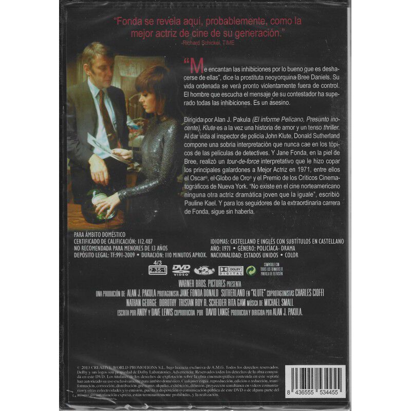 Klute [dvd] (1971) image number null