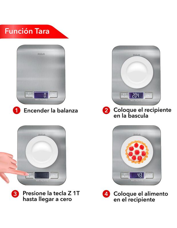 Rca B&aacute;scula Digital De Cocina Rc-b1 image number null