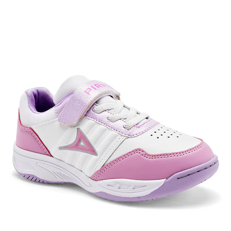Pirma Tenis deportivo para ni&ntilde;a blanco rosa lil... image number null
