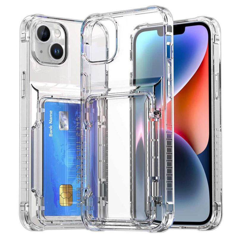 Funda TEKKU TPU Tarjetero para iPhone 15 Transp... image number null