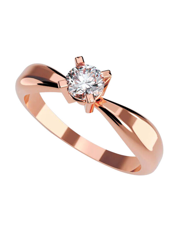 Anillo de Compromiso de 14K con Diamante de Lab... image number null