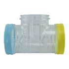 RedKite Repuesto Tubo T con Argollas para Jaula de Hamster, Transparente