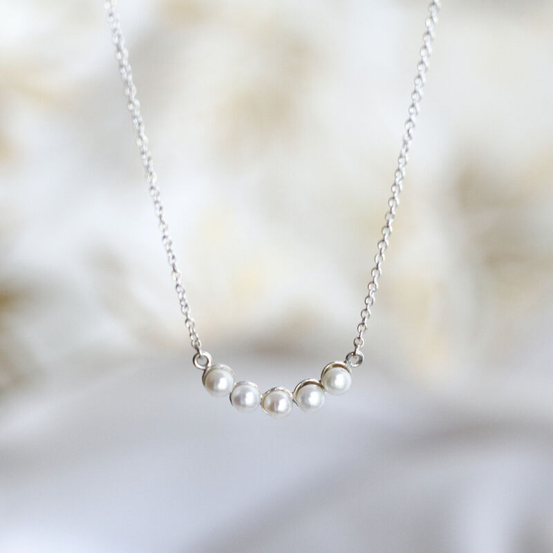 Collar Sereno de plata .925 con perlas cultivad... image number null