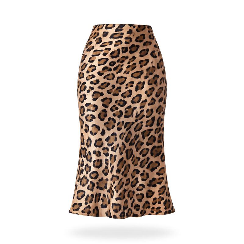 Falda de satin leopardo image number null