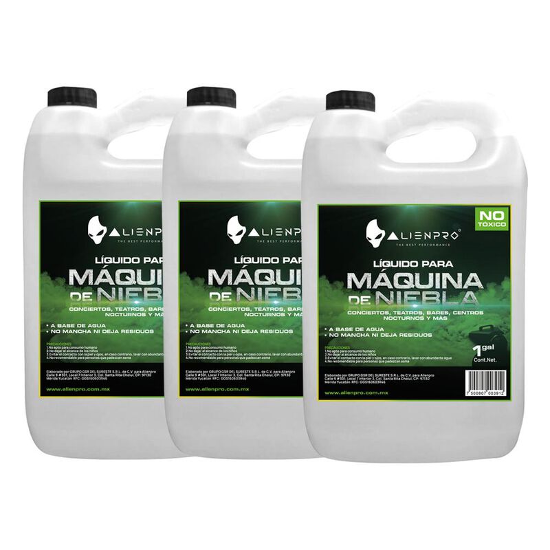 L&iacute;quido de Niebla AlienPro 1 Gal&oacute;n No T&oacute;xico Pa... image number null