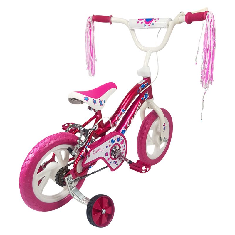 Bicicleta Infantil Ni&ntilde;as R12 Ruedas Auxiliares ... image number null