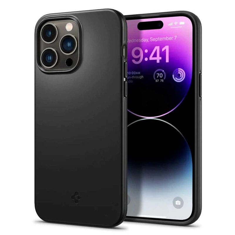 Funda SPIGEN Thin Fit para iPhone 14 PRO Negra image number null
