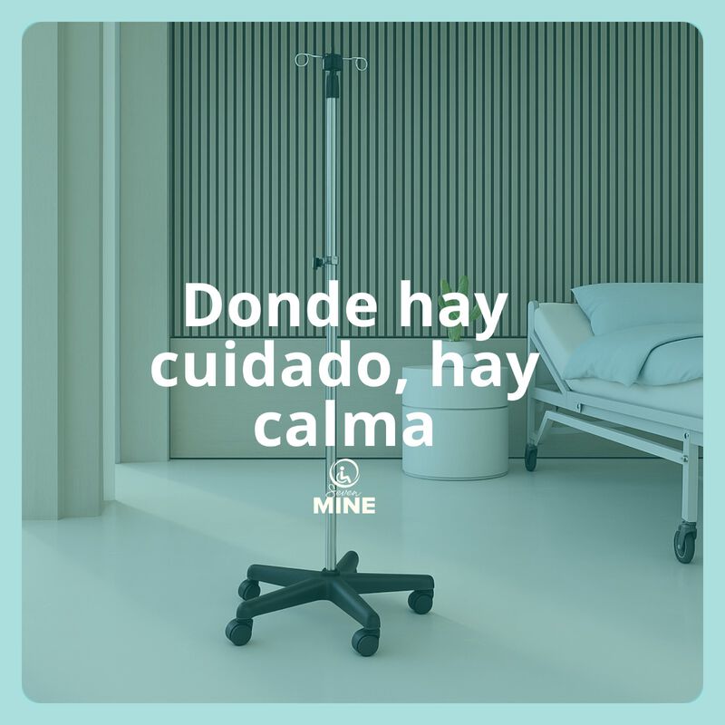 Porta Sueros M&eacute;dico con Ruedas | Base Estable 5... image number null