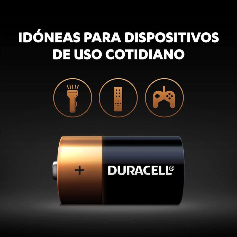 DURACELL ALCALINA D CON 10 UNIDADES 1.5V MN1300... image number null