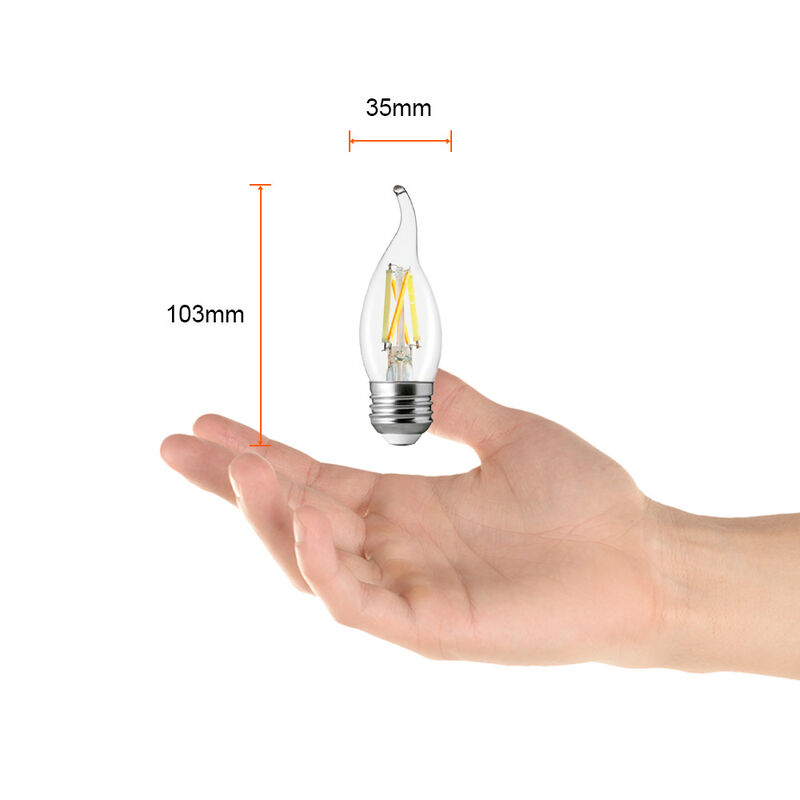 Foco Vela LED Inteligente Filamento C35T WiFi 5... image number null