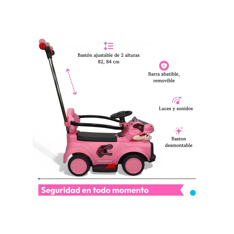 Carro Montable Dinosaurio Con Luces Sonido Y Vo... image number null