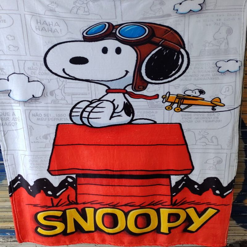Exclusiva! Cobija Frazada Ultra Suave Snoopy Av... image number null