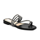 Moramora sandalia piso para mujer negro plata cod 140698-E