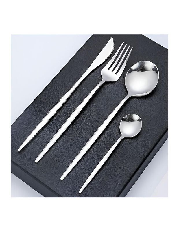 Set cubiertos Casa BIU de acero inoxidable 24 p... image number null