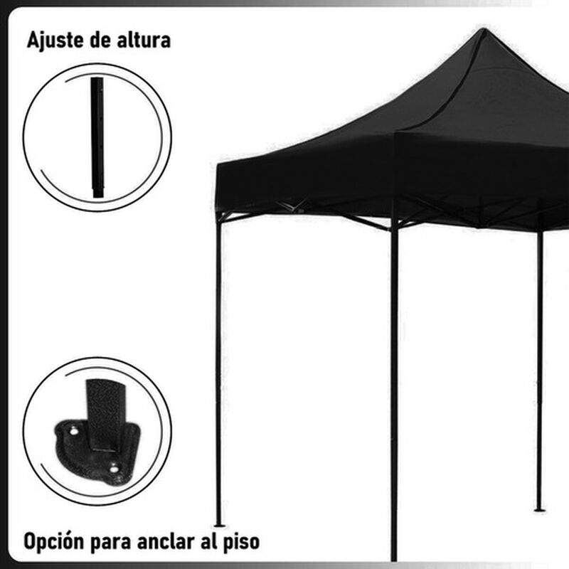 Toldo Carpa 3x3 Jardimex Mkz-carpa3x3neg Negra image number null