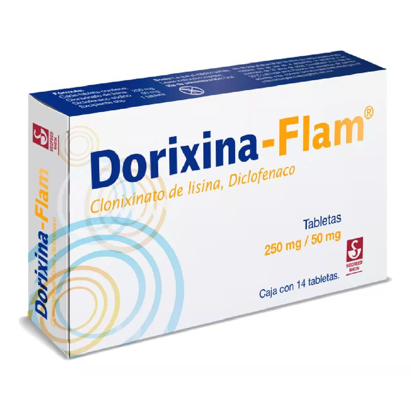 Dorixina-flam Tableta 250 Mg/50 Mg, 14 Tabletas image number null