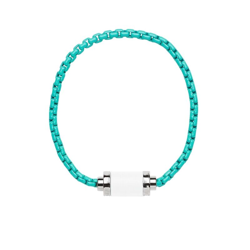 CADENA THALASSA TURQUESA CON IMÁN COLOR BLANCO image number null