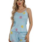 Set Pijama 3 Piezas Mujer Verano PIJ-095 D9 Bata Top y Short