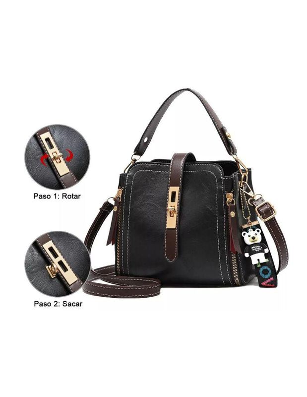 Bolsa Crossbody Pink Brule Universal De Cuero P... image number null