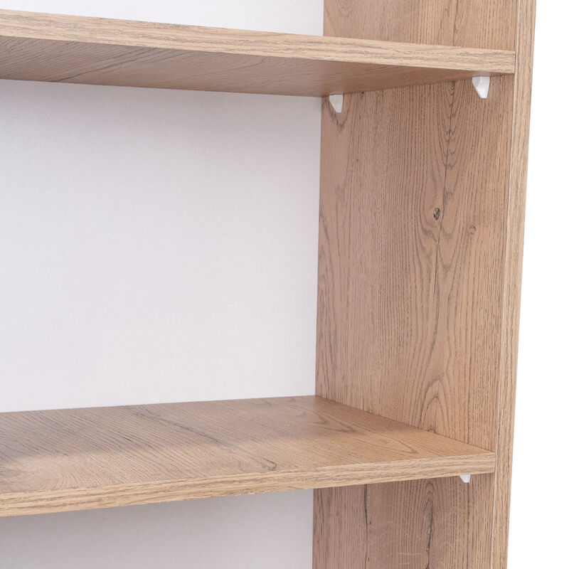 Librero Home Eco, Macadamia y Blanco, con Cinco... image number null