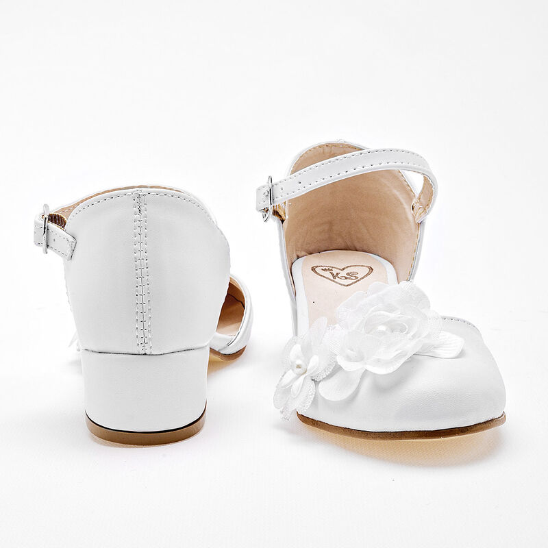 Ks Zapato de graduaci&oacute;n para ni&ntilde;a blanco image number null