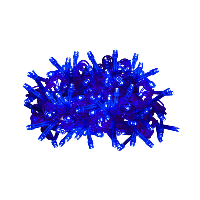 Serie Navide&ntilde;a 140 Led Luz Azul Cable Azul 8 Fu... image number null