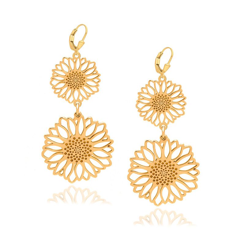 Set de Dije Pulsera Anillo y Aretes de Girasol image number null