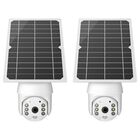 2 Cámaras de seguridad 4G 2 Mpx robotizadas con panel solar, para exterior