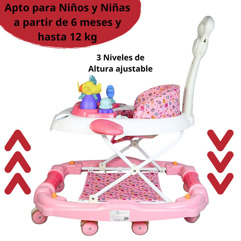 Andadera para Beb&eacute; Mecedora con Luces Bast&oacute;n Di... image number null