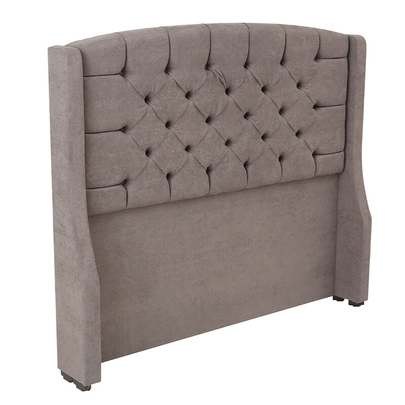 Cabecera Queen Size Dicasa Sitka Gris Oscuro image number null