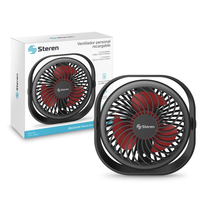 Ventilador personal inal&aacute;mbrico recargable image number null