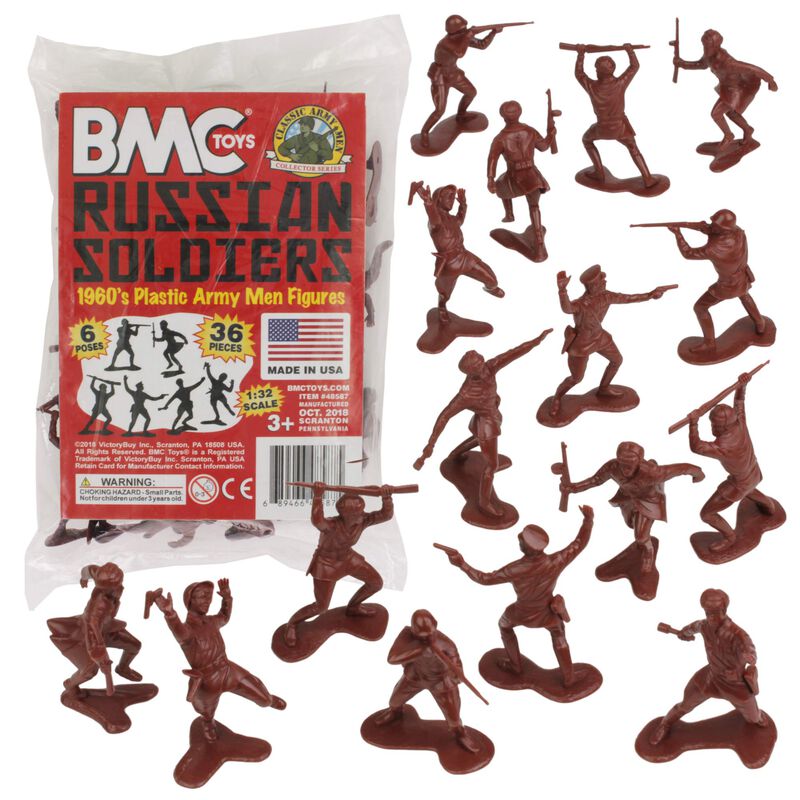 Toy Bmc Classic Marx Russian Plastic Army Men, ... image number null