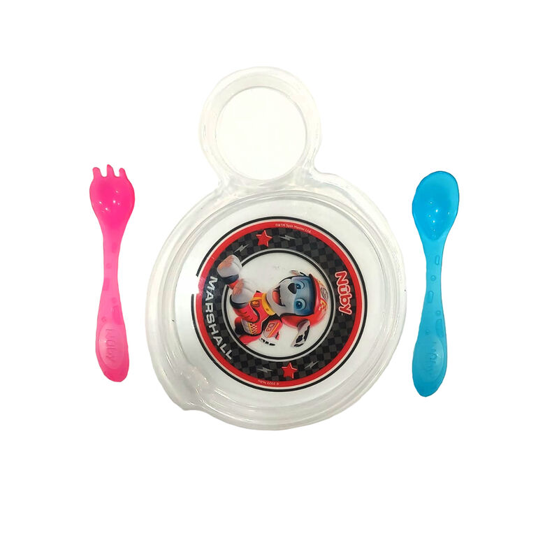 Set Plato Y Cubiertos Paw Patrol Marshall image number null
