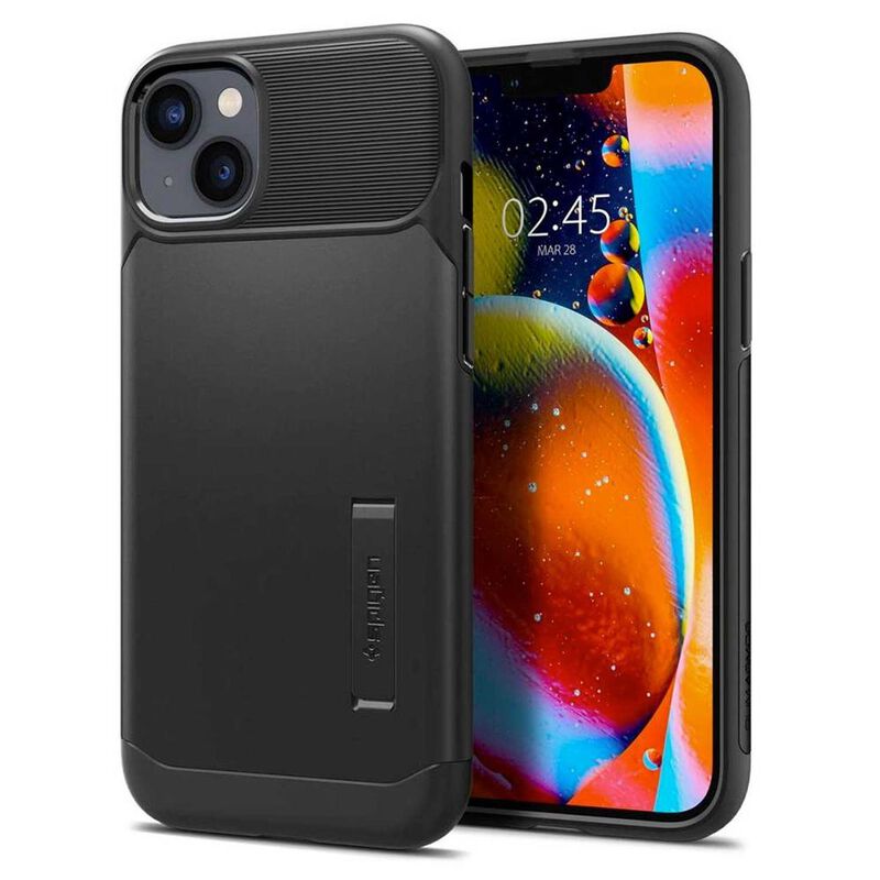 Funda SPIGEN Slim Armor para iPhone 14 Negra image number null