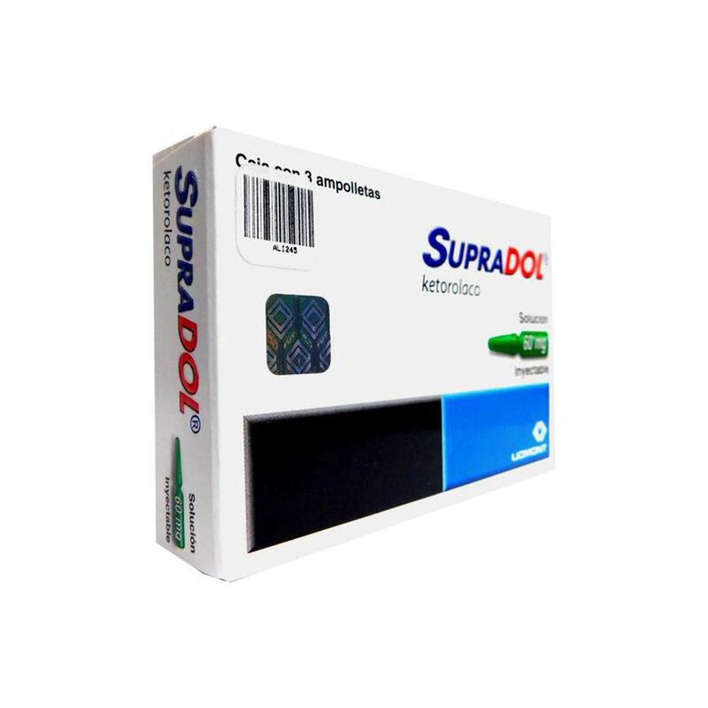 Supradol Im 60mg caja con 3 ampolletas de 1ml s... image number null