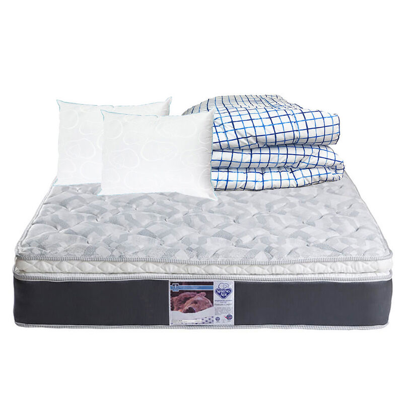 Colch&oacute;n Matrimonial Spring Air Marte +  2 Almoh... image number null