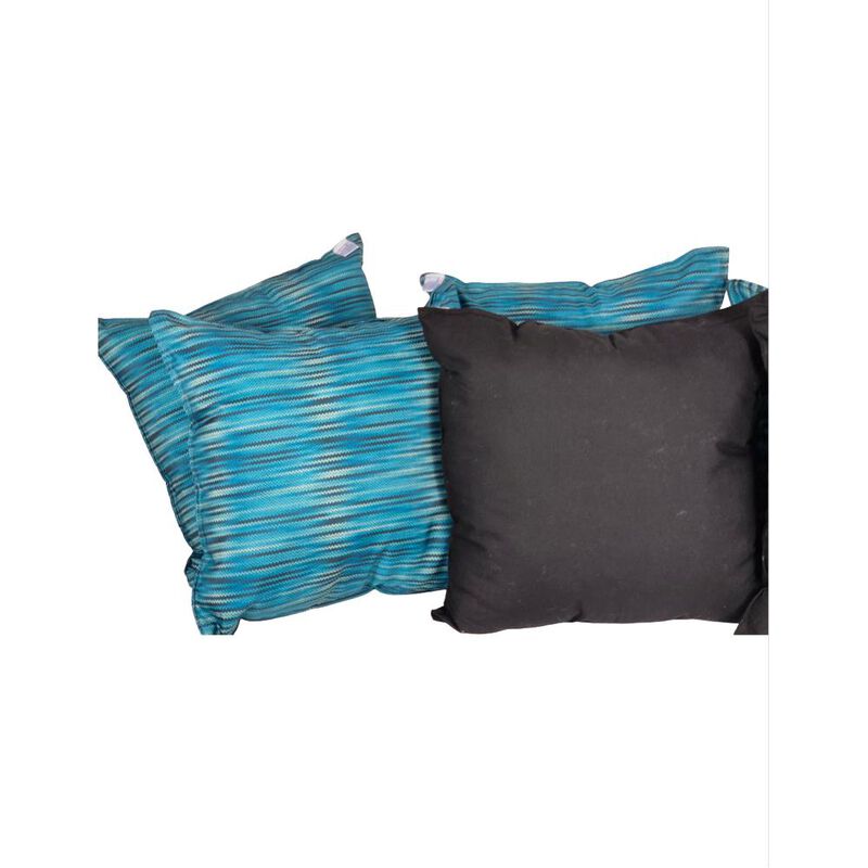 Set 6 Cojines Decorativos Azul Negro 4 Estampad... image number null