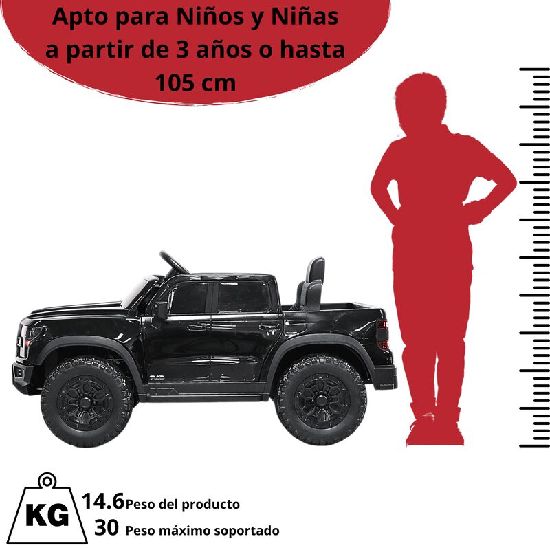 Camioneta El&eacute;ctrica Montable Para Ni&ntilde;os 12v Con... image number null