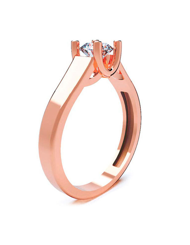 Anillo de Compromiso de 10K con Circonia Talla ... image number null