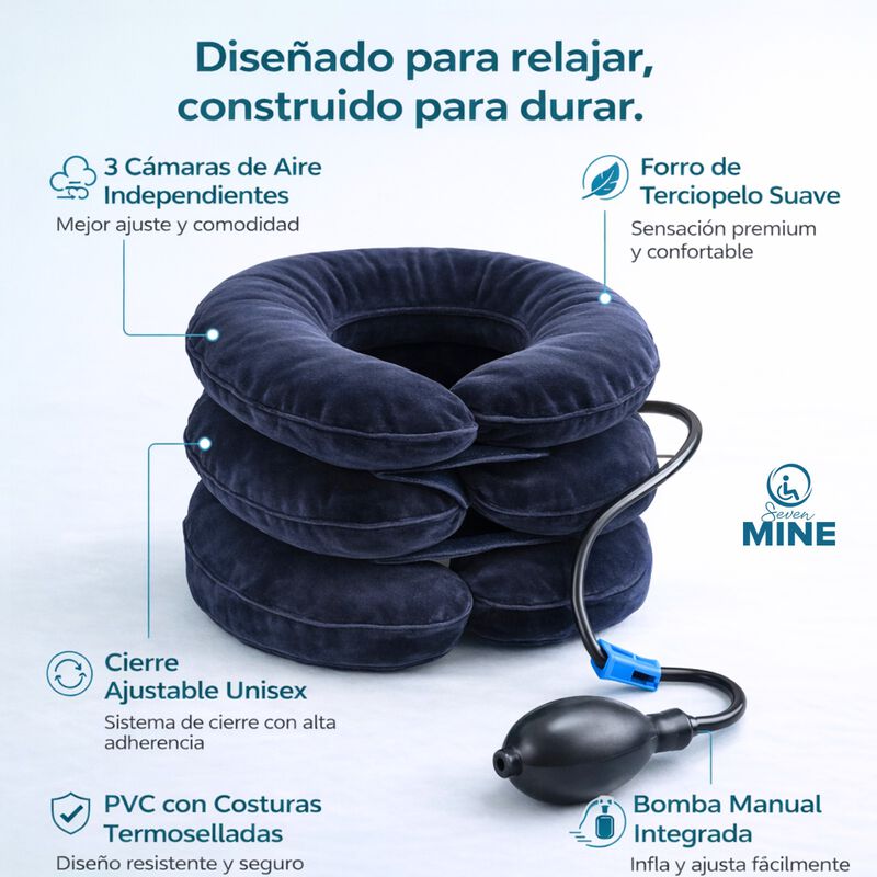 Collar&iacute;n Cervical Inflable De Tracci&oacute;n &ndash; Alivio... image number null